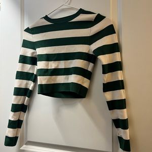 Zara cropped stripped longsleeve